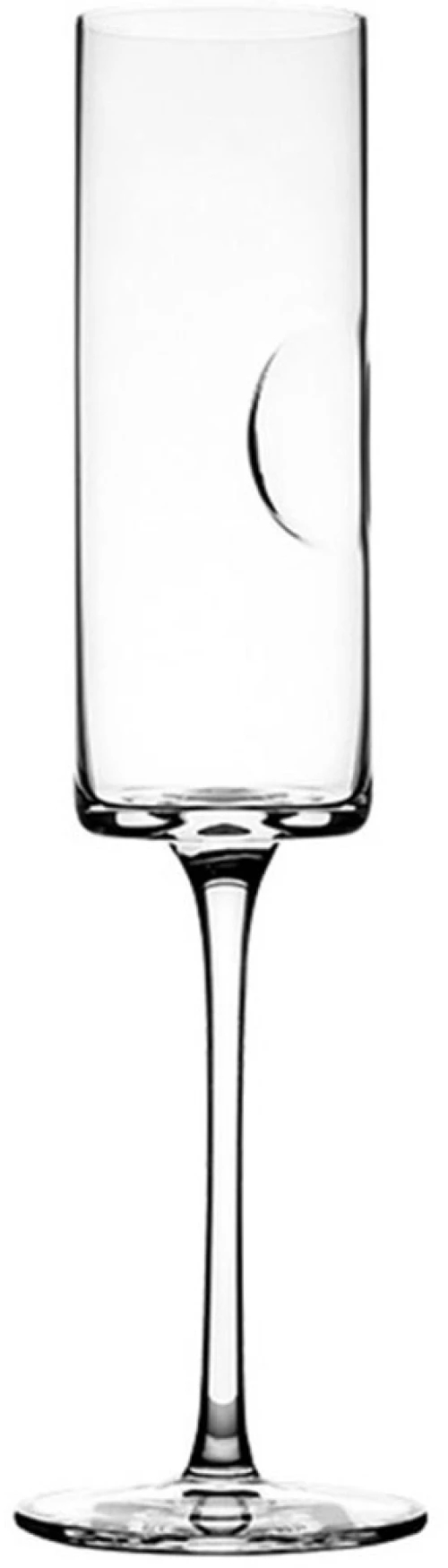 Ποτήρι Σαμπάνιας Slim Dot LEG265K4 7x26cm 220ml Clear Espiel Γυαλί