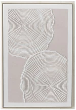 Πίνακας Χειροποίητος White Wood Print 00.05.50046 60x90cm Multi Κάθετοι Ξύλο