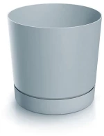 Γλάστρα Tubo μικρή γκρι Y10,9xΦ10,8εκ.