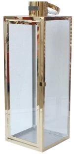 Φανάρι 00.07.77028 22x22x65,5cm Gold Ανοξείδωτο Ατσάλι