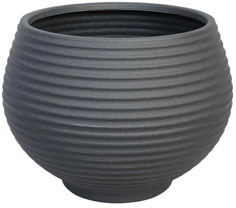 Κασπώ Naga Ριγέ 030.NAGA 62AN Φ62x47cm Anthracite Πλαστικό