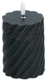 Διακοσμητικό Κερί Led 03.25572 Φ7x10cm Black Κερί