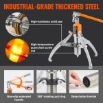 VEVOR Hydraulic Gear Puller, 15 Ton Max Capacity Wheel Bearing Pulling Separator, 2 or 3 Jaws Puller, Κάθετα και Οριζόντια, 30,5cm Υδραυλικό εξολκέα σιαγόνων με θήκη για έλξη πλήμνων