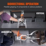 VEVOR Hydraulic Gear Puller, 15 Ton Max Capacity Wheel Bearing Pulling Separator, 2 or 3 Jaws Puller, Κάθετα και Οριζόντια, 30,5cm Υδραυλικό εξολκέα σιαγόνων με θήκη για έλξη πλήμνων
