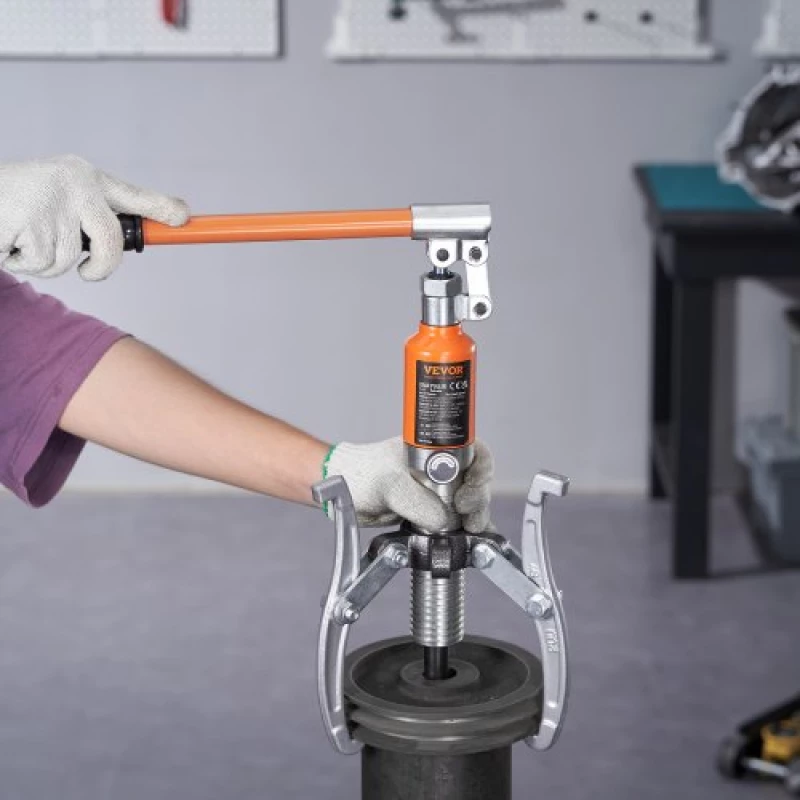 VEVOR Hydraulic Gear Puller, 15 Ton Max Capacity Wheel Bearing Pulling Separator, 2 or 3 Jaws Puller, Κάθετα και Οριζόντια, 30,5cm Υδραυλικό εξολκέα σιαγόνων με θήκη για έλξη πλήμνων
