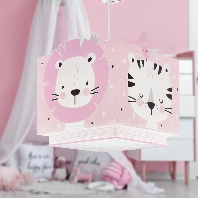Φωτιστικό Οροφής Παιδικό Baby Jungle 63112MS 25x26x25cm E27 Pink Ango