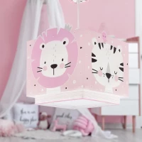 Φωτιστικό Οροφής Παιδικό Baby Jungle 63112MS 25x26x25cm E27 Pink Ango
