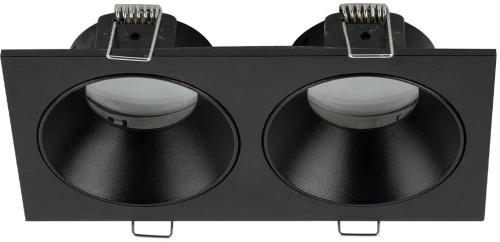 Σποτ Χωνευτό Prisma Duo 10579 2xGU10 19x7x3,6cm Black TK Lighting Ορθογώνιο