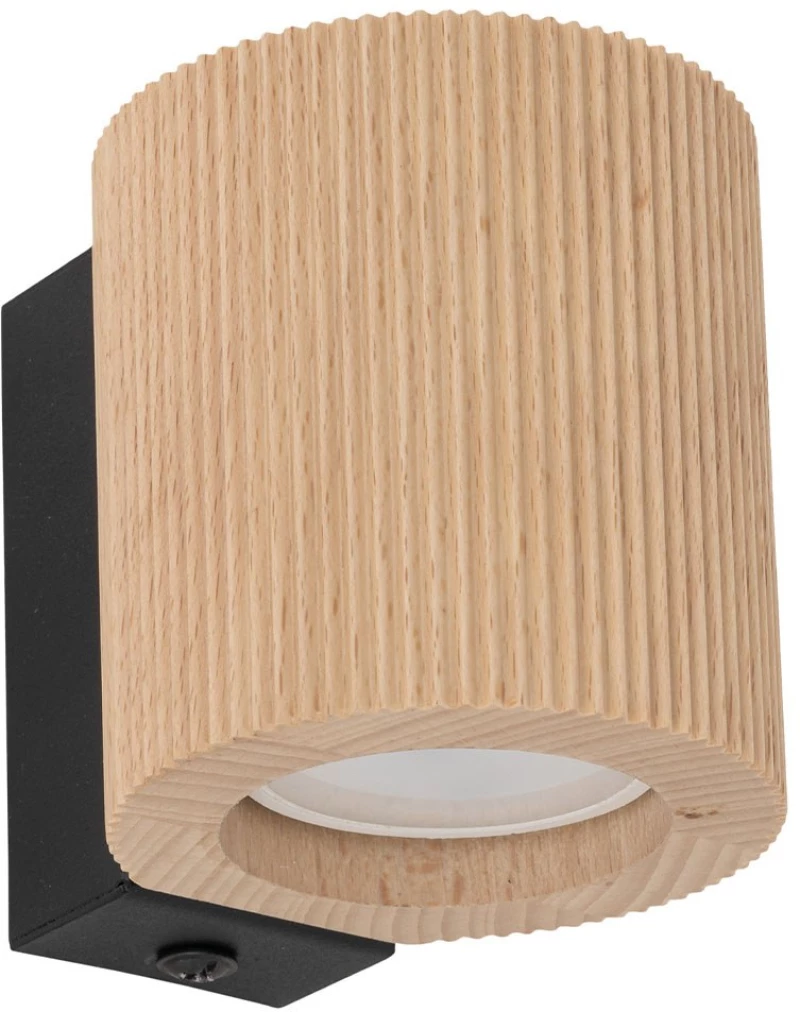 Φωτιστικό Τοίχου - Απλίκα Eve 11443 1xGU10 8x8,5x10cm Beech-Black TK Lighting