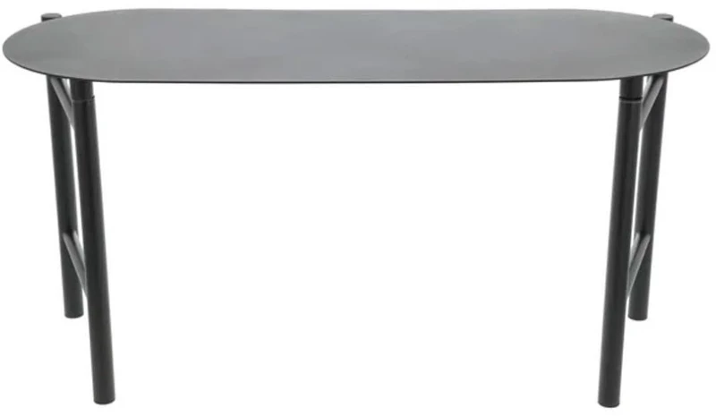 Παγκάκι Πτυσσόμενο Μεταλλικό Disc 32238 90x33x45cm Black Zone Denmark