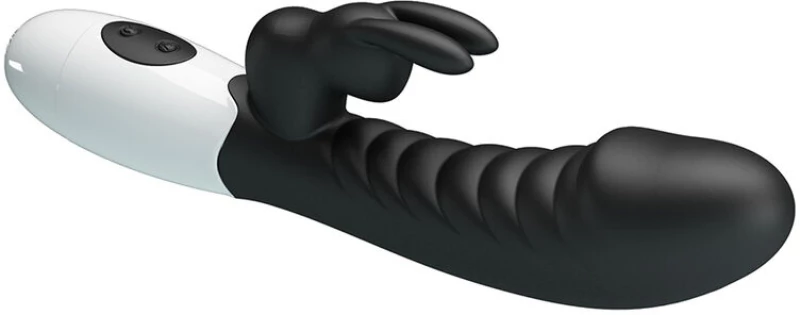 PRETTY LOVE - NAUGHTY BUNNY 30 FUNCTION RABBIT VIBRATOR BLACK
