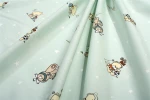 Παπλωματοθήκη Εμπριμέ bebe Bear-s Playtime 593 120X160 Mint 100%  Cotton