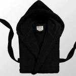 Μπουρνούζι Με Κουκούλα Black - Medium