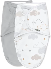 Swaddleme By Ingenuity Πάνα Φασκιώματος 2τμχ Space & Clouds 1.0 / 0-3m 012914171288