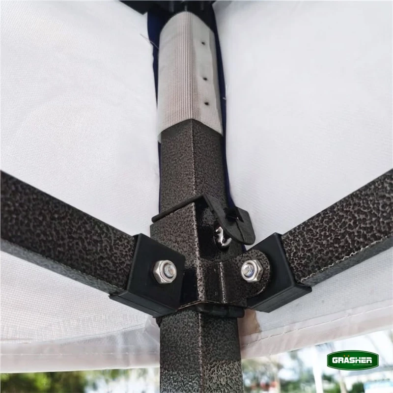 GRASHER Πτυσσόμενο Κιόσκι Κήπου 3x3m Λευκό 420D TGL3435 / 104229