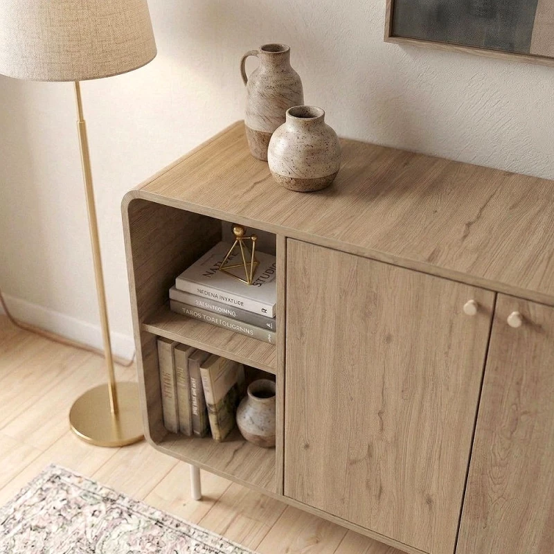 Μπουφές Colia Megapap χρώμα sepet oak 150x44x80εκ.