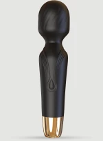 Ισχυρός Δονητής Μασάζ Σιλικόνης Power Wand Powerful Silicone Wand Massage Stimulator - Μαύρος