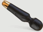 Ισχυρός Δονητής Μασάζ Σιλικόνης Power Wand Powerful Silicone Wand Massage Stimulator - Μαύρος