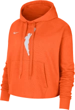 Team 13 Courtside Women's Nike WNBA Cropped Pullover Hoodie Brilliant Orange/Brilliant Orange/White