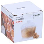 Ζαχαριέρα γυάλινη διάφανη 200ml/8,5x9,1cm