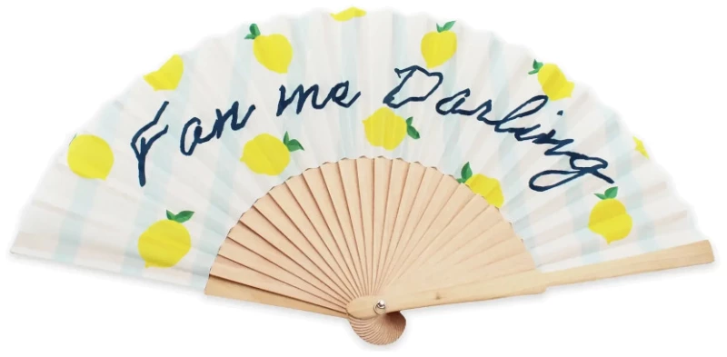 Βεντάλια Ξύλινη με Ύφασμα Winkee 4 x 2 x 25 cm Fan me Darling