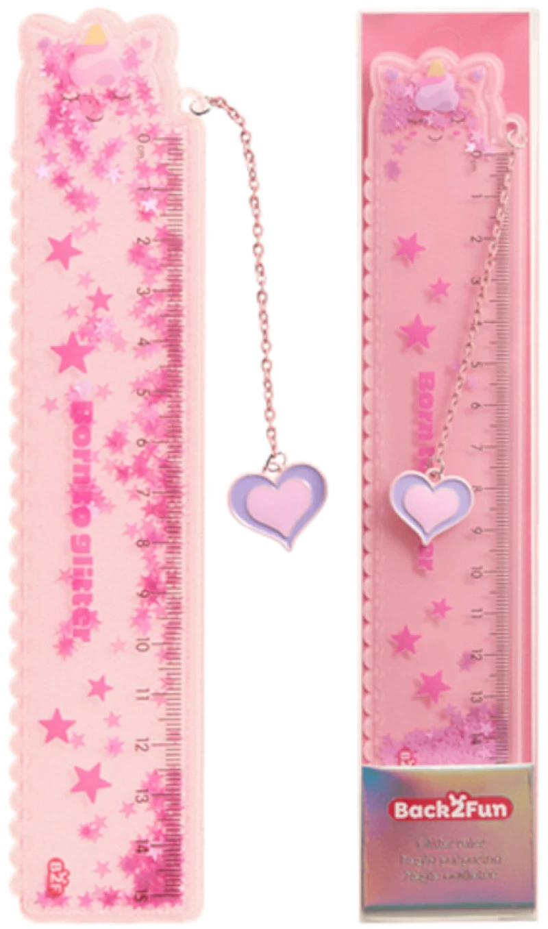 Υποδεκάμετρο Fancy Miquelrius B2F Blister 15cm Glitter Unicorn MR13340