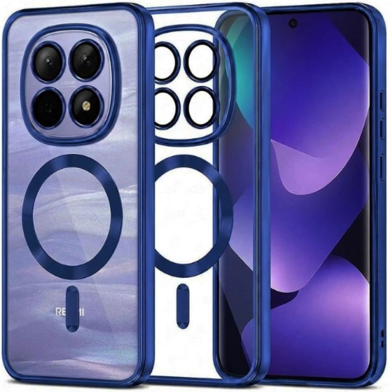Θήκη Xiaomi Redmi Note 15 / Poco M8 Techsuit Luxury Crystal Διάφανη Σιλικόνης με MagSafe - Deep Blue (5949419368149)