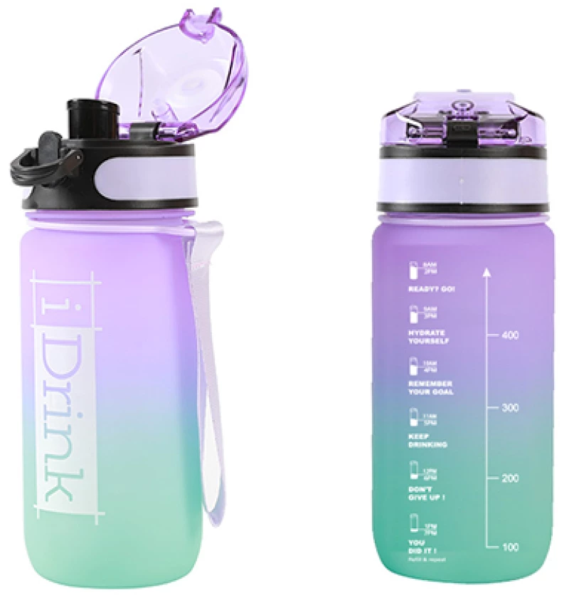 Παγούρι i Drink Tritan 500ml Purple-Aquamarine ID2120
