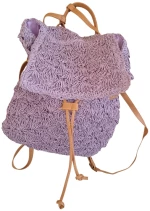 Backpack πλεκτή τσάντα Lila