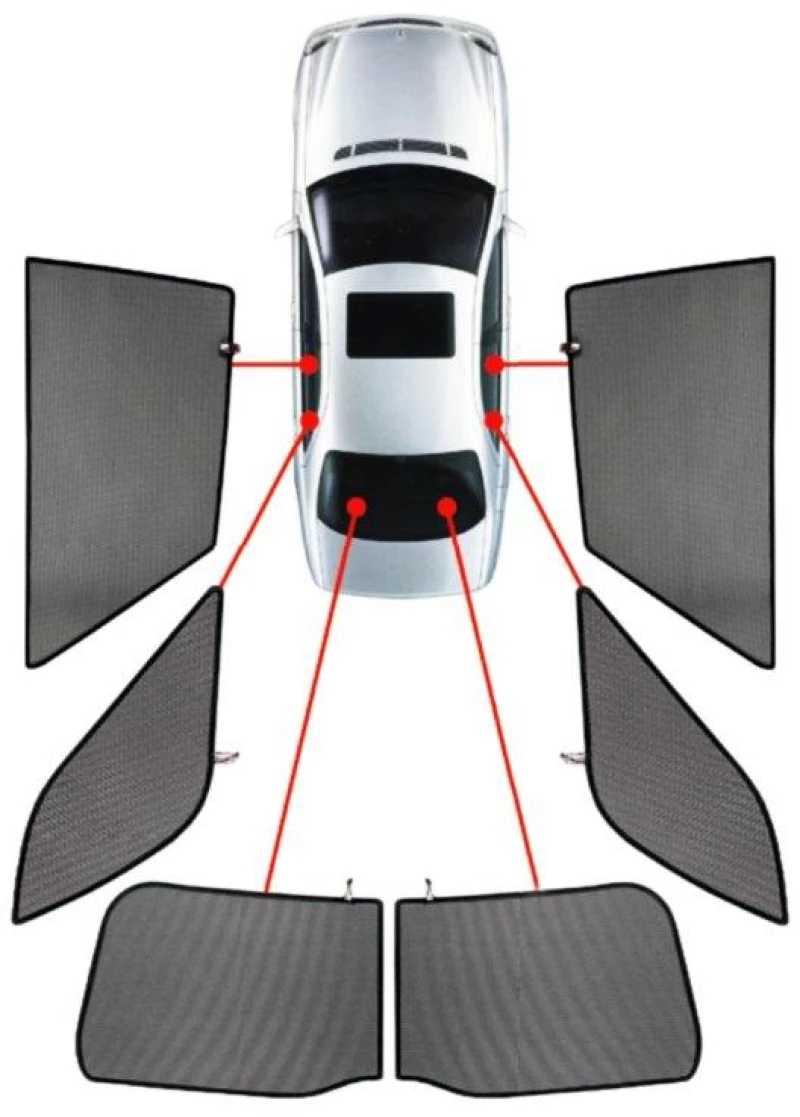 CarShades - ΚΟΥΡΤΙΝΑΚΙΑ  CAR SHADES ΓΙΑ DODGE NITRO 5D 07-12 - 6 ΤΕΜ. (PVC.DOD-NITR-5-A)