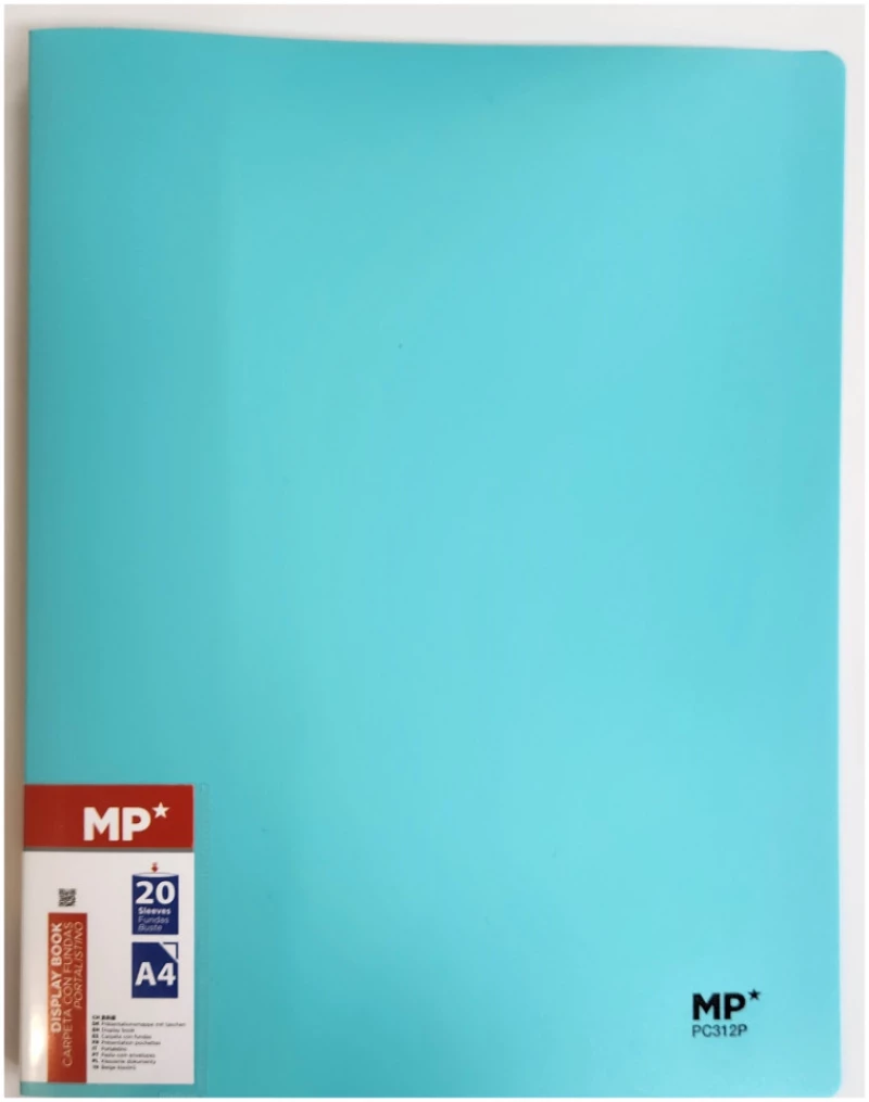 Ντοσιέ Σούπλ με Διαφάνειες 20 Θέσεων MP PC312P Παστέλ Βεραμάν