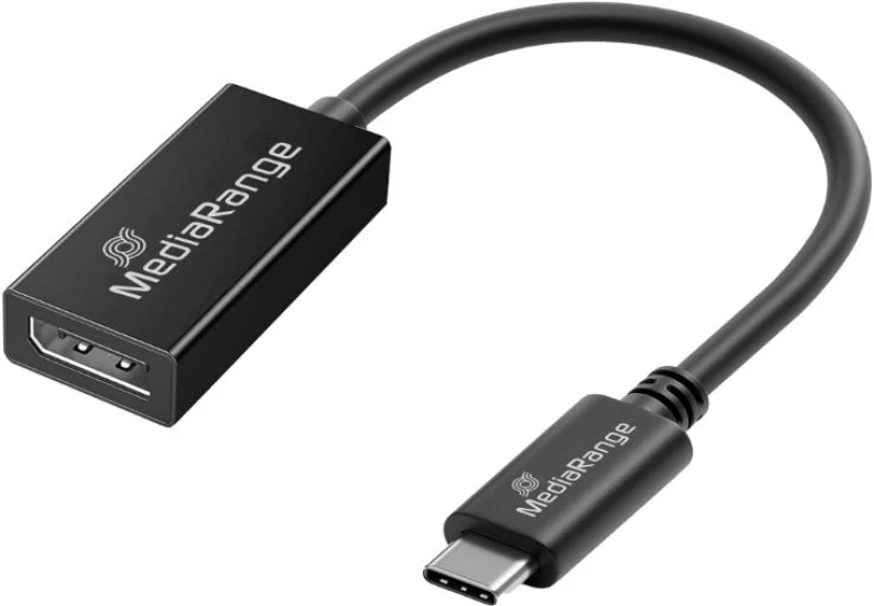 Mediarange usb Type-c® to Displayport Audio and Video Converter, 20cm, Black (Mrcs235)