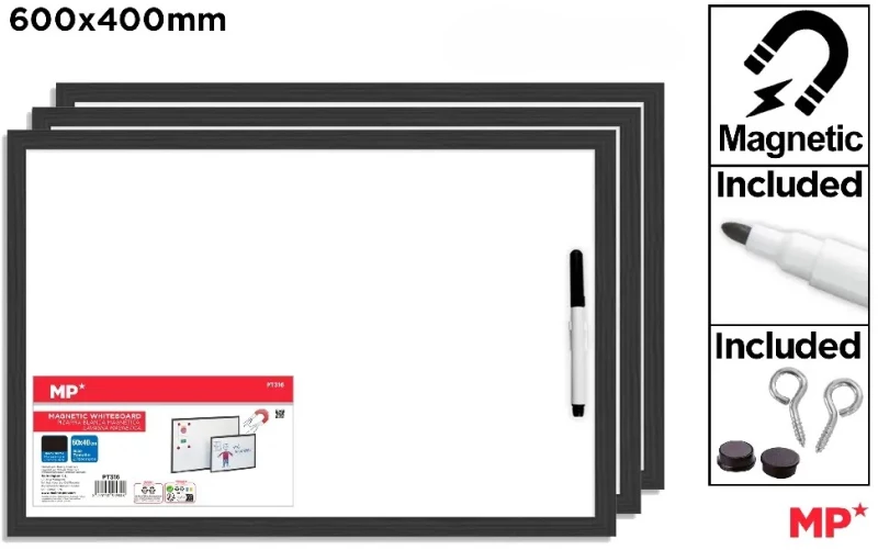 Πίνακας Μαρκαδόρου Μαγνητικός Λευκός 60x40cm MP PT316