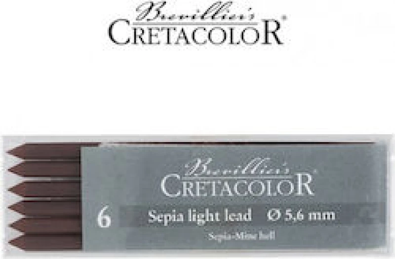 Μύτες μηχανικού μολυβιού 5,6mm cretacolor 6 Sepia Light lead  26322