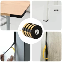 vidaXL Αυτοκόλλητη ταινία αφρού 4 pcs Μαύρο 30mm x 5m Χ foam CR