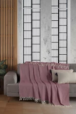 Stewehome Φυσική βαμβακερή ριχτάρι καναπέ σετ 180x215 cm