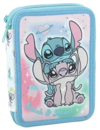 Κασετίνα Gim Διπλή Γεμάτη Stitch Brush It Out