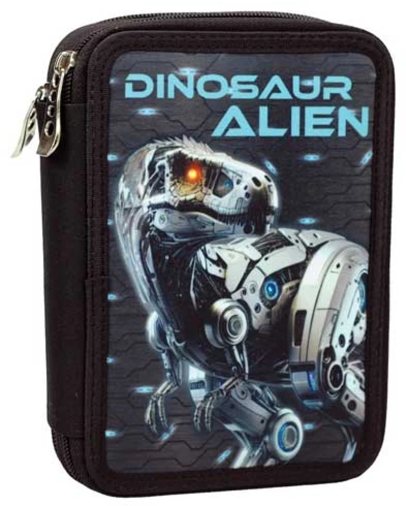 BMU Κασετίνα Διπλή Γεμάτη Dinaosaur Alien