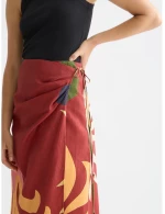 Scotch&Soda Linen wrap skirt