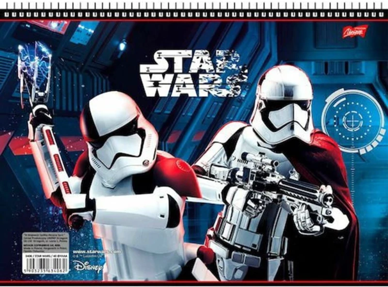 Μπλόκ Ζωγραφικής Salko 23X32 Νο20 40φ. Star Wars