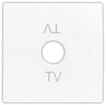 Πλακίδιο Πρίζας Τηλεόρασης ΤV Lumen-15-0710-Λευκό 15-0710