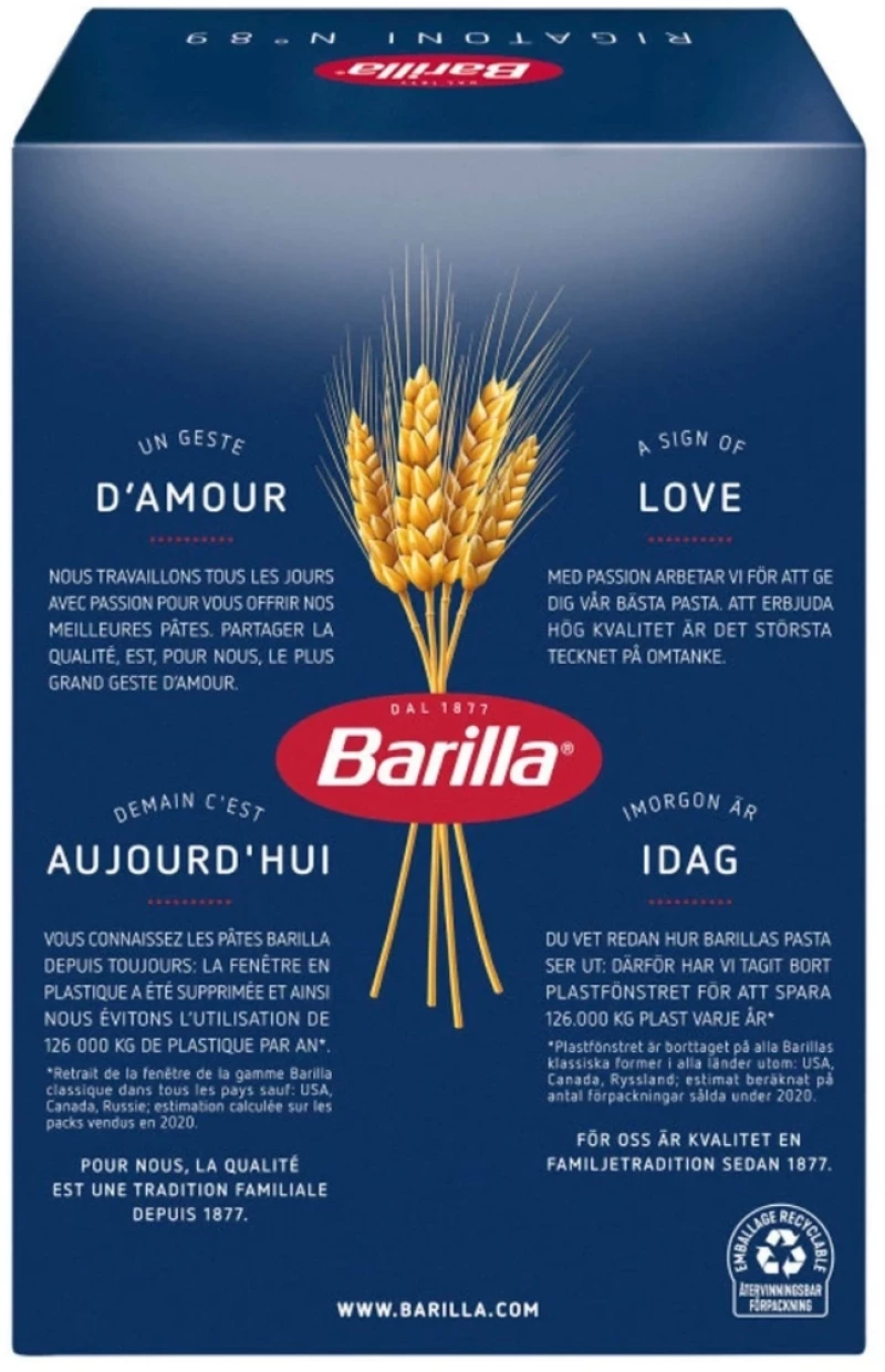 Barilla Rigatoni 500gr