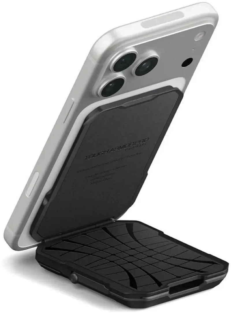 Spigen Πορτοφόλι για 5 Κάρτες Tough Armor Pro Wallet MagSafe Black