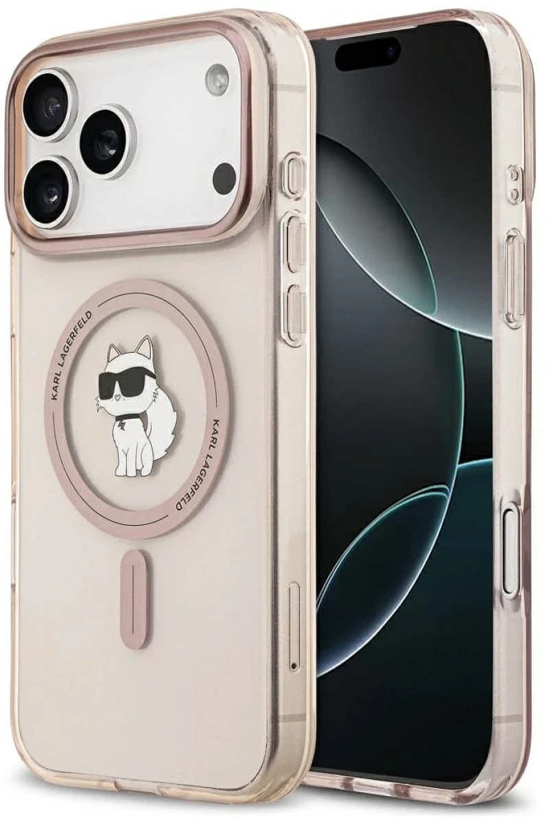 Karl Lagerfeld Θήκη IML Choupette MagSafe iPhone 17 Pro Max Pink