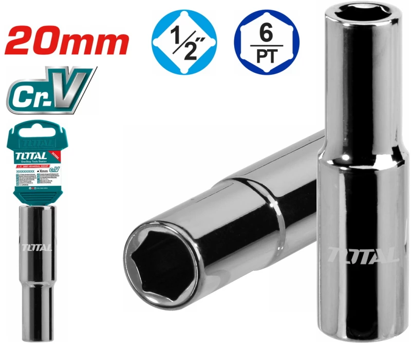 TOTAL THTST12203L ΚΑΡΥΔΑΚΙ ΕΞΑΓΩΝΟ ΜΑΚΡΙ 1/2" 20mm