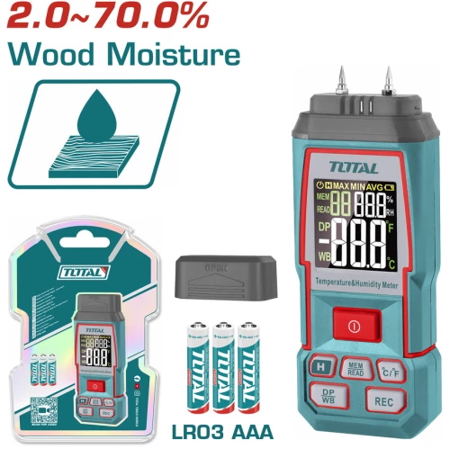 TOTAL TETWM031 Ψηφιακός Μετρητής Υγρασίας