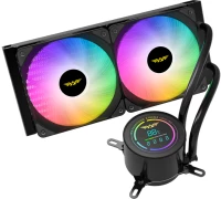 ARMAGGEDDON UNIQUE DUAL CPU COOLING FAN 9 BLADE DEEP FREEZE ADV A240 ARGB BLACK