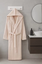 Stewehome Μπουρνούζι με κουκούλα από βαμβάκι (L/XL)