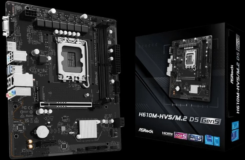 Asrock H610M-HVS/M.2 D5 GEN5 motherboard