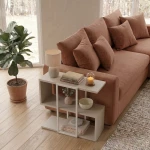 Τραπεζάκι βοηθητικό Homia χρώμα sandstone 56x25x56,5εκ.